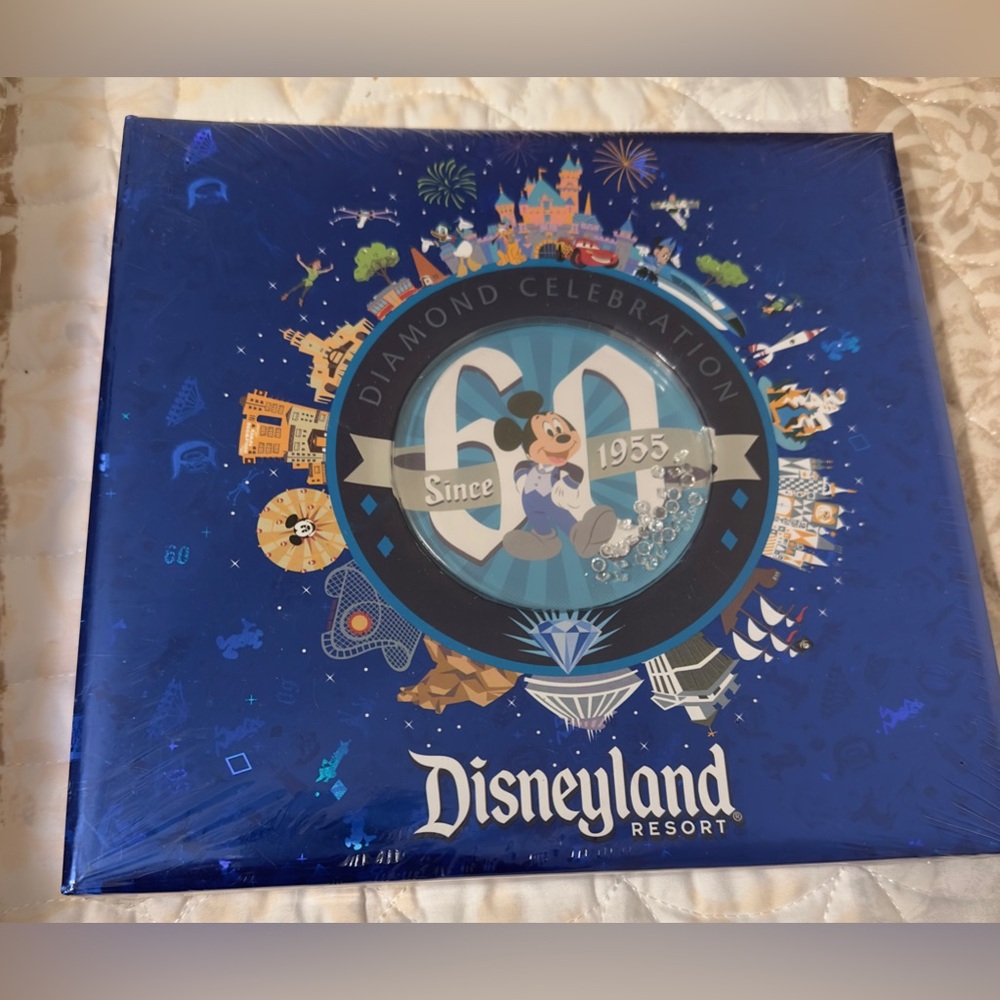 Disneyland 60th Anniversary Photo Album-Mickey Mouse-Still sealed pkg. NWTags